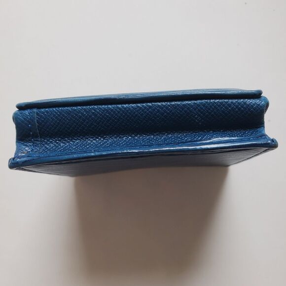 Louis Vuitton Blue Epi Porte Monnaie Coins Card Case Boite Box - Picture 7 of 14